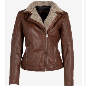 MAURITIUS LEATHER JENJA AVIATOR JACKET  NWT RETAIL 348